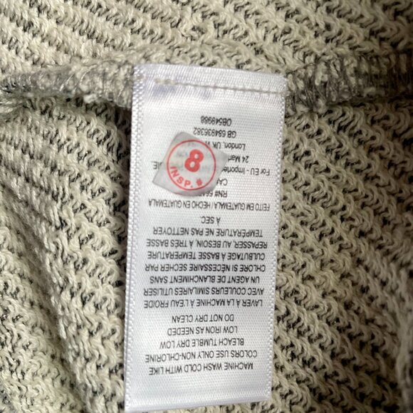 Long sleeve crop top sweater, Tie neck hoodie - Picture 6 of 9